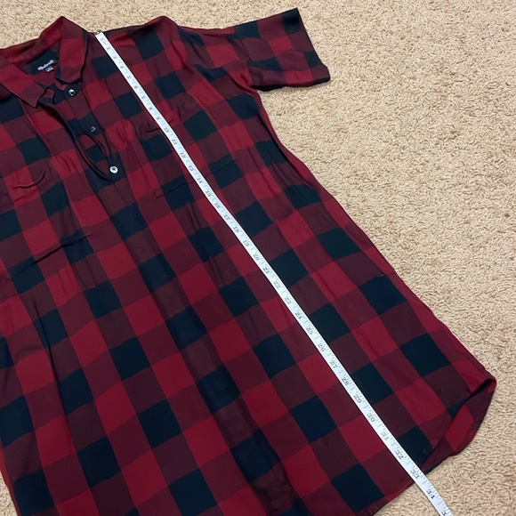 Madewell plaid flannel dress - Picture 3 of 8